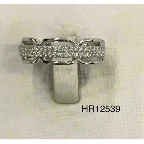 Cintillo de Oro Blanco Diamante - HR12539 0,28KT