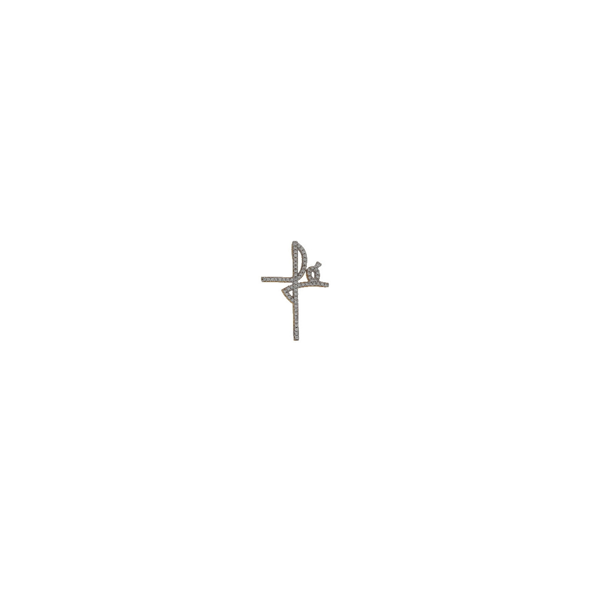 Cruz Fe de Oro con Circones - RM-12066