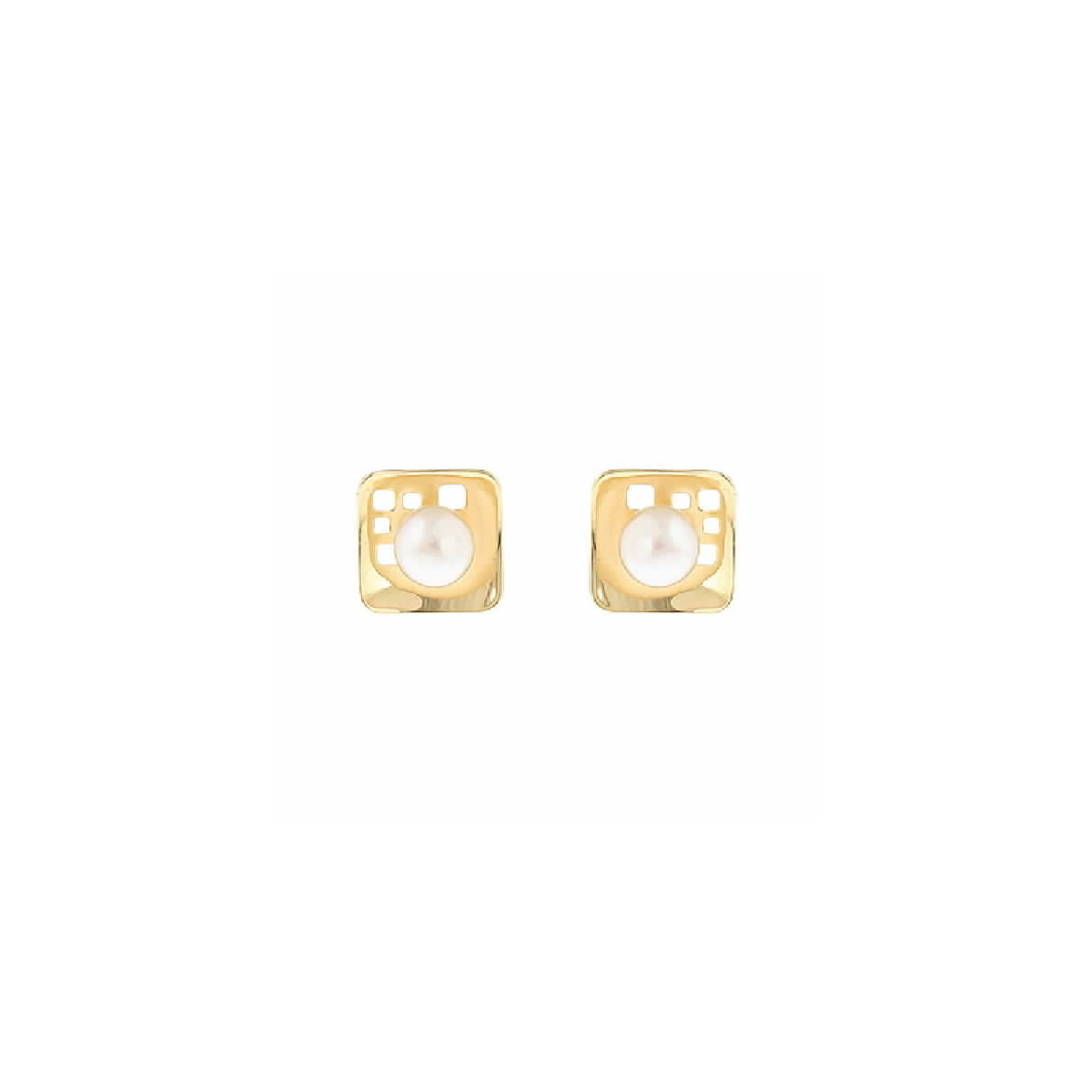 Par Aros de Oro con Perla Cultivada - 440065