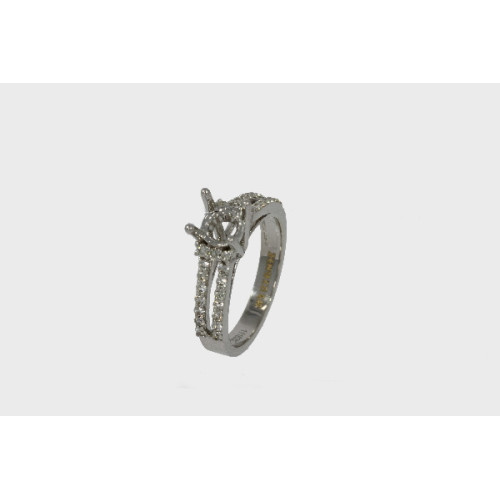 Montura de Anillo Oro BLanco Diamante - RG101864-100-1180,40