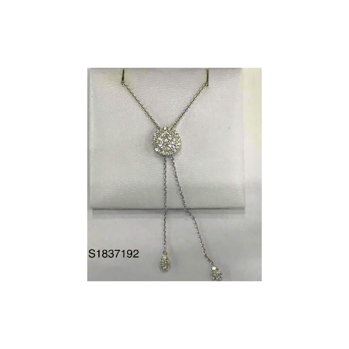 Cadena Regula Oro Blanco Diamante  - S1837192 0,62